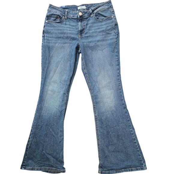 M Jeans Classic Bootcut Flare Jeans Size 12 Medium Wash Stretch Denim - Picture 5 of 5
